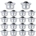5/8 Inch Roller Ball Transfer Bearings Ziqi Carbon Steel 20pcs Casters-0