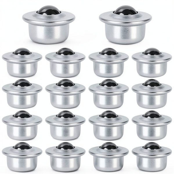 5/8 Inch Roller Ball Transfer Bearings Ziqi Carbon Steel 20pcs Casters-0