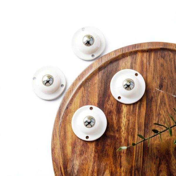 Mini Caster Wheels 4pcs PEUTIER Ball Transfer Casters for Cricut Maker-5