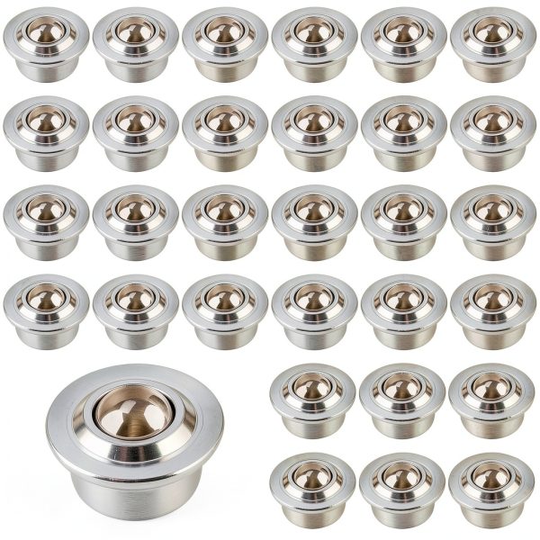 5/8" Roller Ball Transfer Bearing by KoMvzyl 30pcs Carbon Steel, 44lb-0