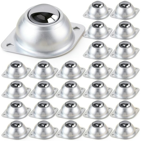32 PCS 1 Inch Roller Ball Transfer Bearing SENENQU Steel 400lb-0