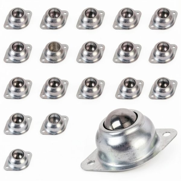 1” Roller Ball Transfer Bearings Hiprecky 16Pcs 400lb Carbon Steel-0