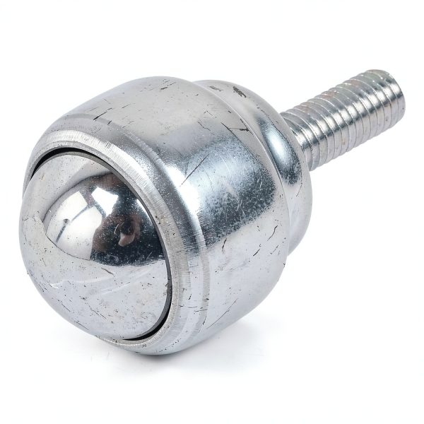 Roller Ball Transfer Bearing Casters - 1 Inch M8 Ball Transfer Unit for Transmission,Stud Mounted,Thread Stem,Carbon Steel,616 Lbs Total Load Capacity,Set of 8-5