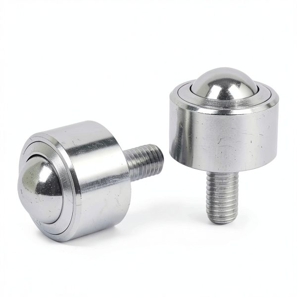 Ball Caster Roller Transfer Bearing - Conveyor Ball Transfer Appliance Caster Transmission 5/8 Inch M8,Thread Stem,Metal Industrial Bearing Steel & Carbon Steel,528 Lbs Total Load Capacity,Set of 6-2