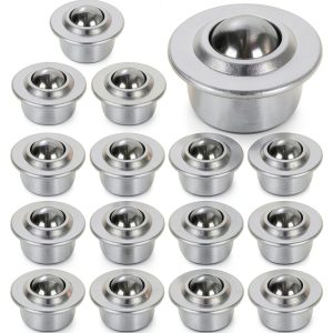 16PCS 5/8" Roller Ball Transfer Bearings CY-15H Carbon Steel Ball-0