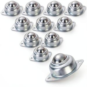16Pcs 1" Roller Ball Transfer Bearings, 360º Rotation Universal Ball-0