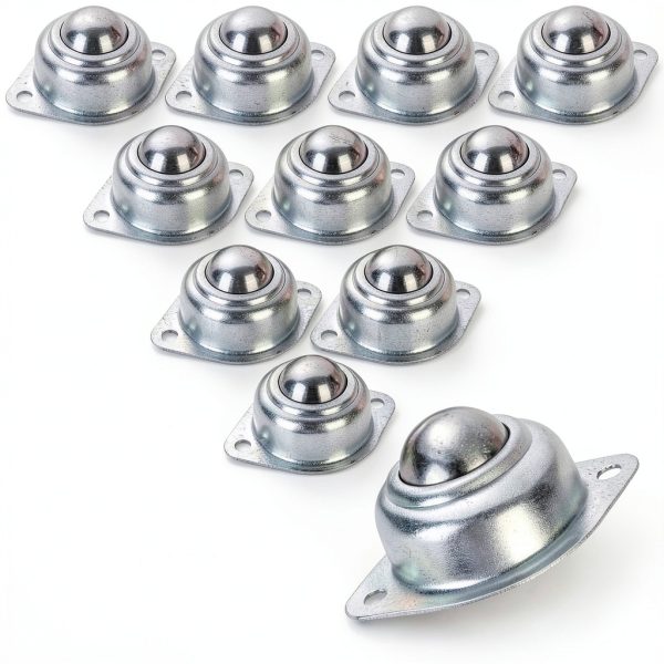 16Pcs 1" Roller Ball Transfer Bearings, 360º Rotation Universal Ball-0