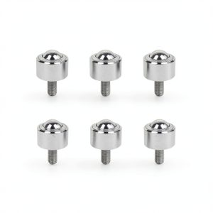 Ball Caster Roller Transfer Bearing - Conveyor Ball Transfer Appliance Caster Transmission 5/8 Inch M8,Thread Stem,Metal Industrial Bearing Steel & Carbon Steel,528 Lbs Total Load Capacity,Set of 6-0