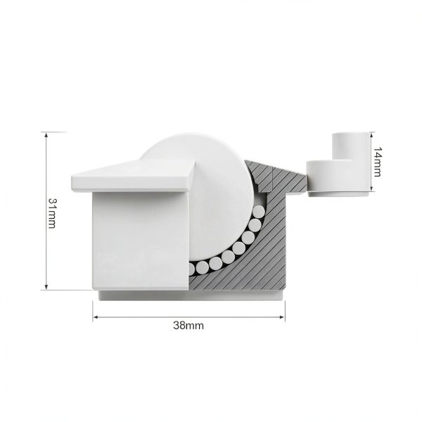 Nylon Ball-Transfer Bearing Roller Caster - 1 Inch Diameter,Ball Transfer Unit for Transmission Equipment Conveyor,360º Universal Rotation Roller,Nylon & Carbon Steel, 520 Lbs Total Load Capacity,4PCS-2