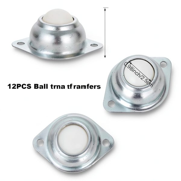 12PCS 1" Ball Bearing Rollers Nylon Transfer LANIAKEA 360 Wheel-1