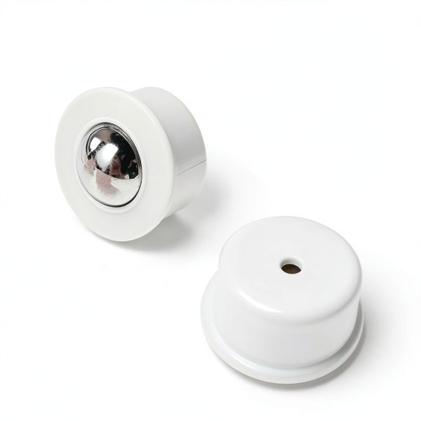 10 Pieces Mini Ball Transfer Bearing Table Conveyor Roller Ball for Transmission, Furniture,Wheelchair 1/3inch(Nylon and Stainless Steel)-4
