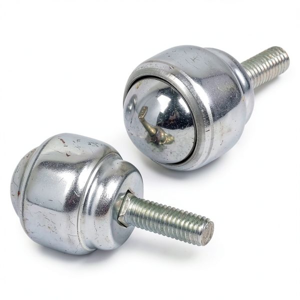 Roller Ball Transfer Bearing Casters - 1 Inch M8 Ball Transfer Unit for Transmission,Stud Mounted,Thread Stem,Carbon Steel,616 Lbs Total Load Capacity,Set of 8-2