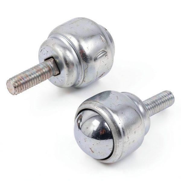 Roller Ball Transfer Bearing Casters - 1 Inch M8 Ball Transfer Unit for Transmission,Stud Mounted,Thread Stem,Carbon Steel,616 Lbs Total Load Capacity,Set of 8-1