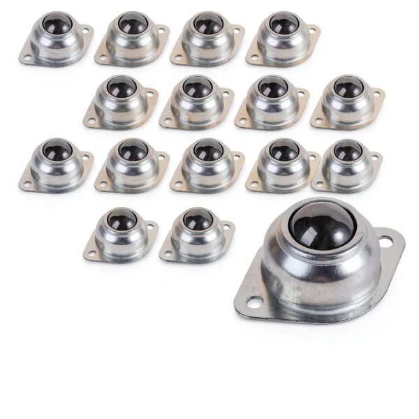 1” Roller Ball Transfer Bearings OLEWELL 20Pcs 360° 400lb Casters-4