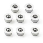 10 Pieces Mini Ball Transfer Bearing Table Conveyor Roller Ball for Transmission, Furniture,Wheelchair 1/3inch(Nylon and Stainless Steel)-0