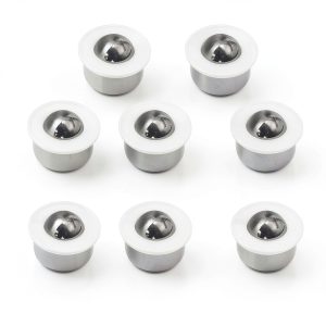 10 Pieces Mini Ball Transfer Bearing Table Conveyor Roller Ball for Transmission, Furniture,Wheelchair 1/3inch(Nylon and Stainless Steel)-0