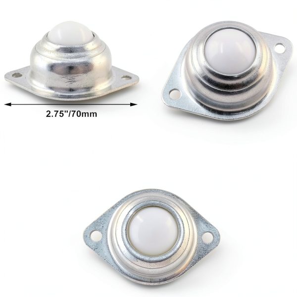 8 Pcs 1 Inch Ball Transfer Bearings Jiozermi Nylon Casters 66lb Load-2