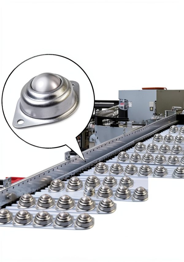 32Pcs 1 Inch Carbon Steel Ball Casters by AOKLIT for Conveyor,-3