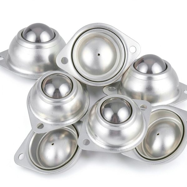 32Pcs 1 inch Roller Ball Transfer Bearings HNBun 800lb Steel Casters-7