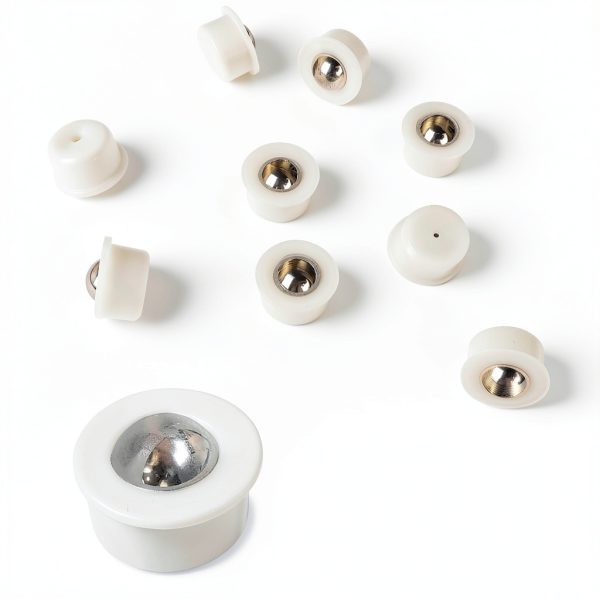 20 Pieces Small Ball Transfer Bearing Mini Table Conveyor Roller Bearings 1/3inch (Nylon and Stainless Steel)-1