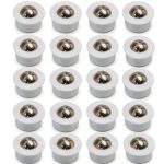 20 Pieces Small Ball Transfer Bearing Mini Table Conveyor Roller Bearings 1/3inch (Nylon and Stainless Steel)-0