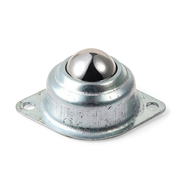 Skelang 6 Pcs 1” Rolling Ball Transfers, Universal Transfer Bearings of 400 Lbs Load Capacity, Two-Hole Flange Mounted Roller Bearings for Conveyor, Transmission, Furniture, Wheelchair-1