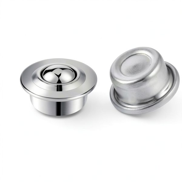30 Pcs 5/8 Inch Roller Ball Transfer Bearings, Carbon Steel Round Ball Transfer Unit, Universal Rotation Roller Ball Casters for Conveyor, Roller Stand, Transmission (Cy-15h, 1.2 x 0.8 Inch)-1