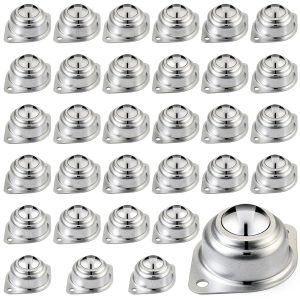 32Pcs 1 Inch Carbon Steel Ball Casters by AOKLIT for Conveyor,-0
