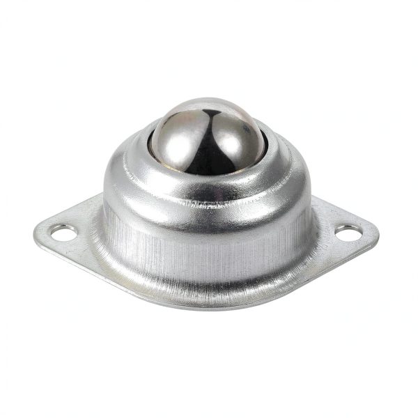 Skelang 6 Pcs 1” Rolling Ball Transfers, Universal Transfer Bearings of 400 Lbs Load Capacity, Two-Hole Flange Mounted Roller Bearings for Conveyor, Transmission, Furniture, Wheelchair-3