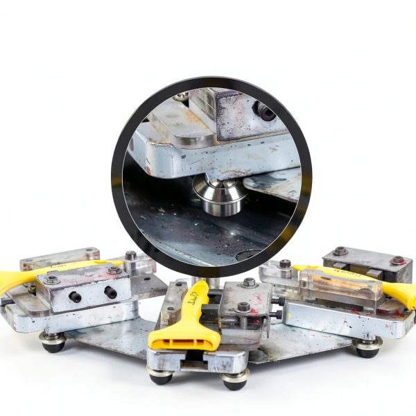 30 Pcs 5/8 Inch Roller Ball Transfer Bearings, Carbon Steel Round Ball Transfer Unit, Universal Rotation Roller Ball Casters for Conveyor, Roller Stand, Transmission (Cy-15h, 1.2 x 0.8 Inch)-3
