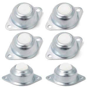 6 PCS 5/8" Nylon Roller Ball Transfer Bearings for Furniture,-0